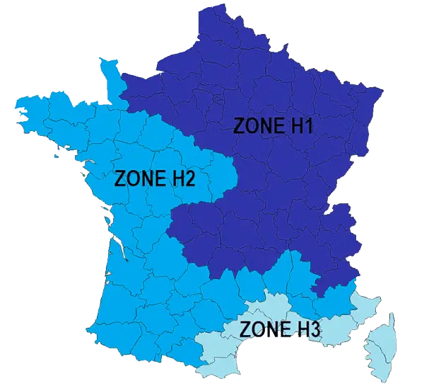 Carte zone climatique