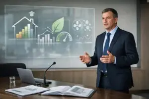 découvrez l'intervention de lionel causse sur la révision du diagnostic de performance énergétique (dpe) et du cadre de soutien opérationnel (cso), abordant les enjeux et évolutions clés.